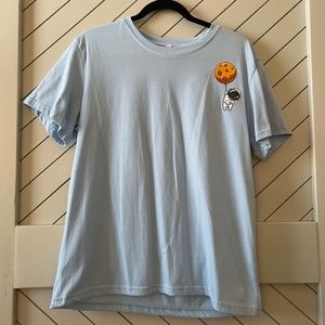 Shein - Blue "Astronaut" Short Sleeve Tee